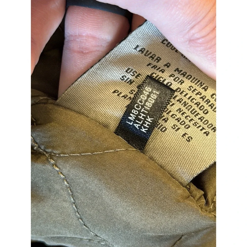 Levi Strauss Sherpa Lined Military Field Jacket Mens XL Olive Green Utility Coat